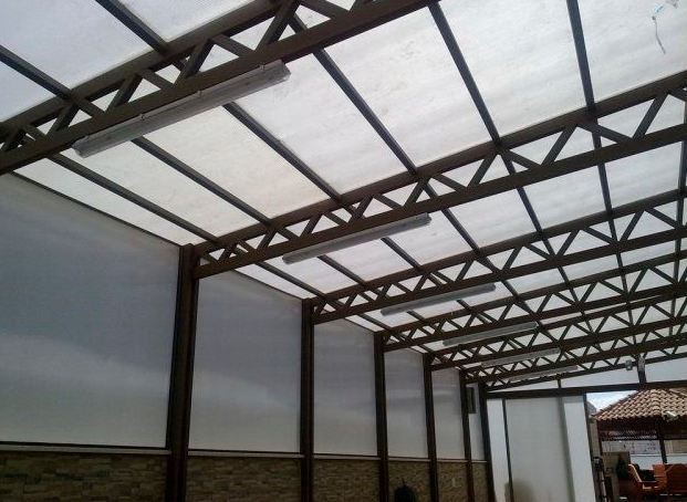پوشش سقف با پلی کربنات